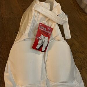 Alleson White Padded Football Pants Girdle